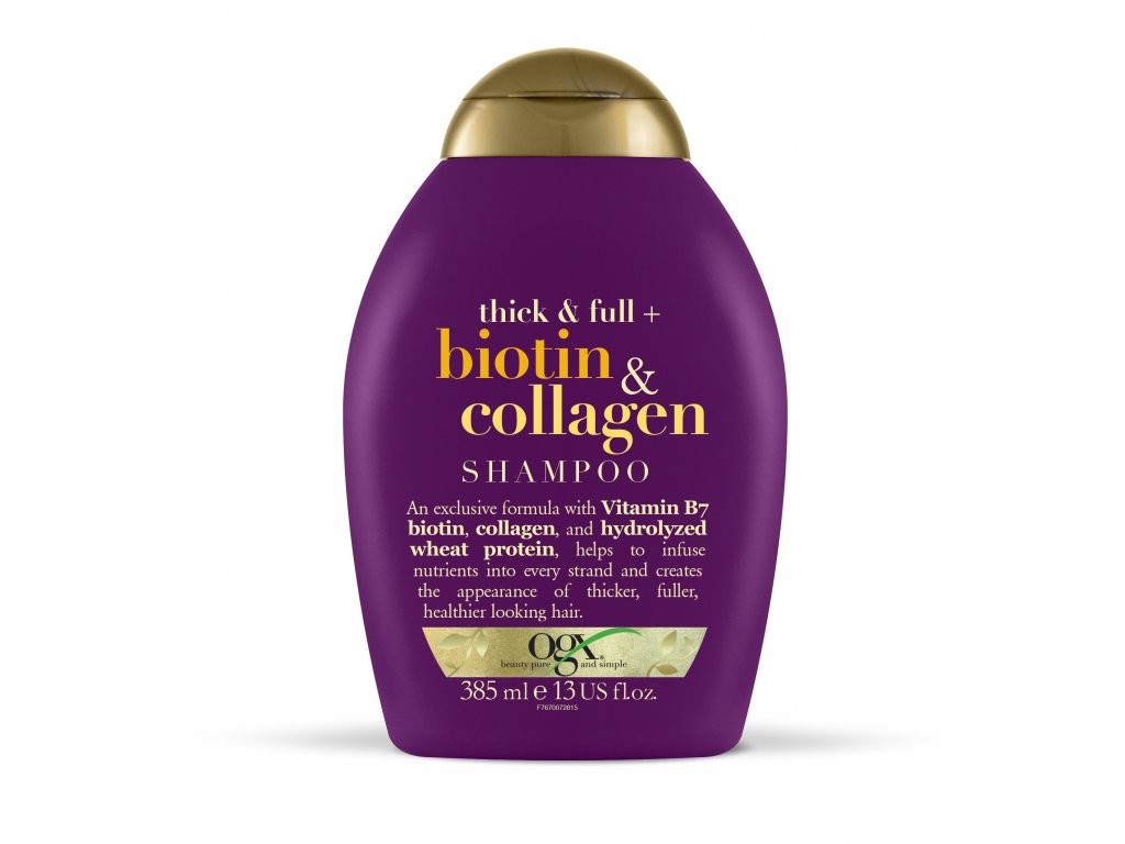 Image pro obrázek produktu OGX šampón BIOTIN - KOLAGEN olej huste a plné vlasy 385ml