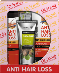 Dr.Santé kazeta 4 ks ANTI HAIR LOOS  (shampoo + condicionér  + hand cream + Lip Balm)