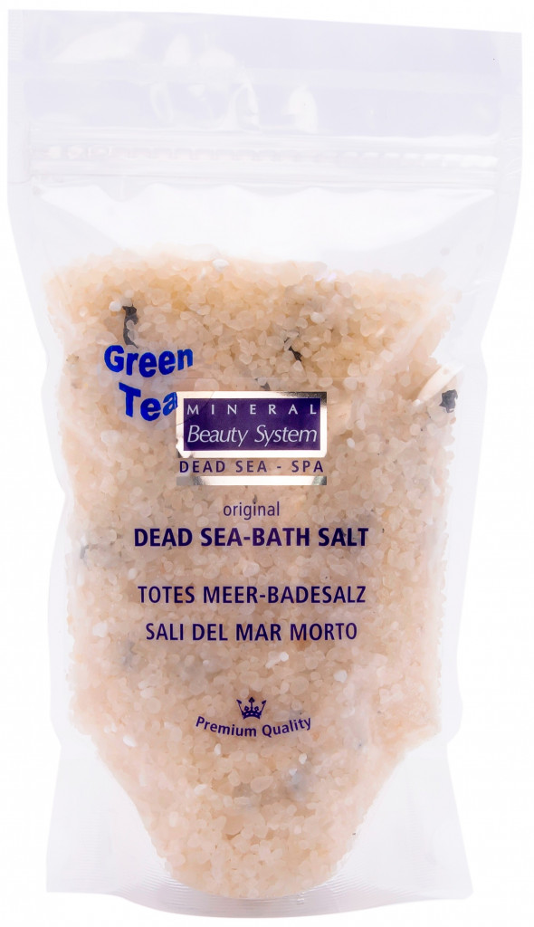 Image pro obrázek produktu Mineral Beauty ZELENÝ ČAJ prírodná morská soľ do kúpeľa vrecko 500g