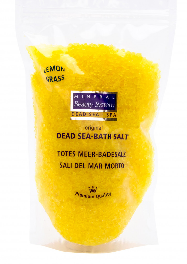 Image pro obrázek produktu Mineral Beauty LEMON GRASS morská soľ do kúpeľa vrecko 500 g