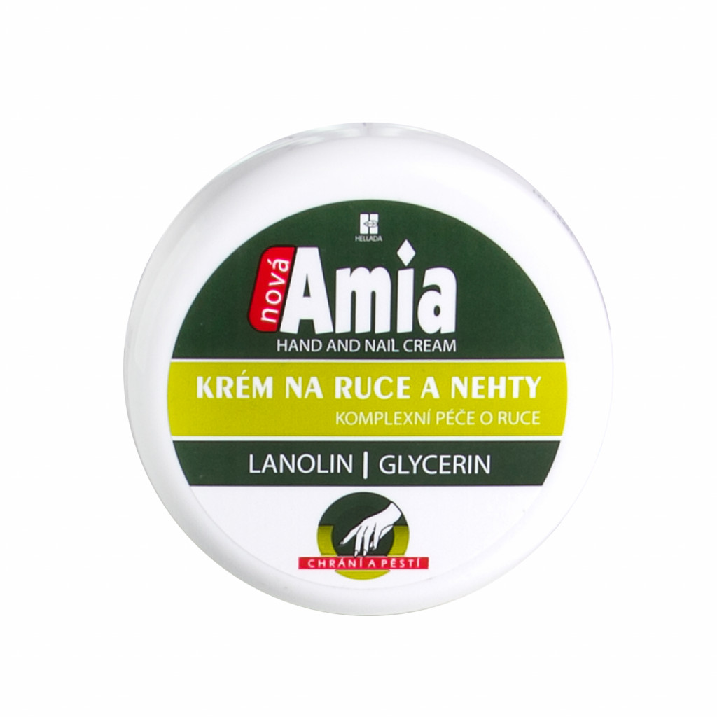 Image pro obrázek produktu Amia krém na ruky a nechty s lanolínom a glycerínom 250 ml
