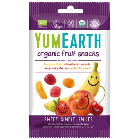 YUM EARTH Organické Gumové Cukríky s Vynikajúcimi Ovocnými Príchuťami 50g