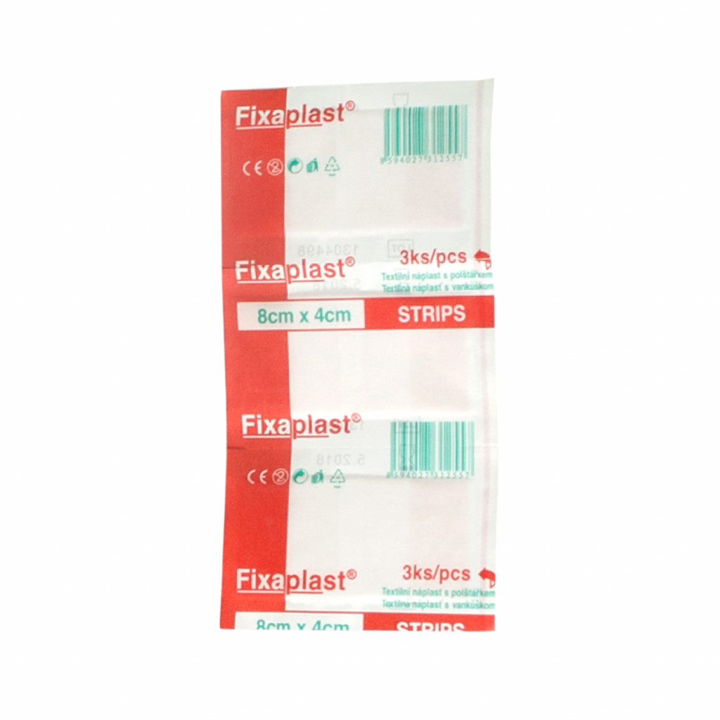 Image pro obrázek produktu FIXAPLAST náplasť strips 8cm x 4cm