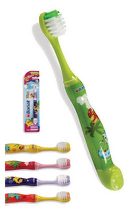 Image pro obrázek produktu BANAT DINO detská zubná kefka mäkká 2 až 5 rokov