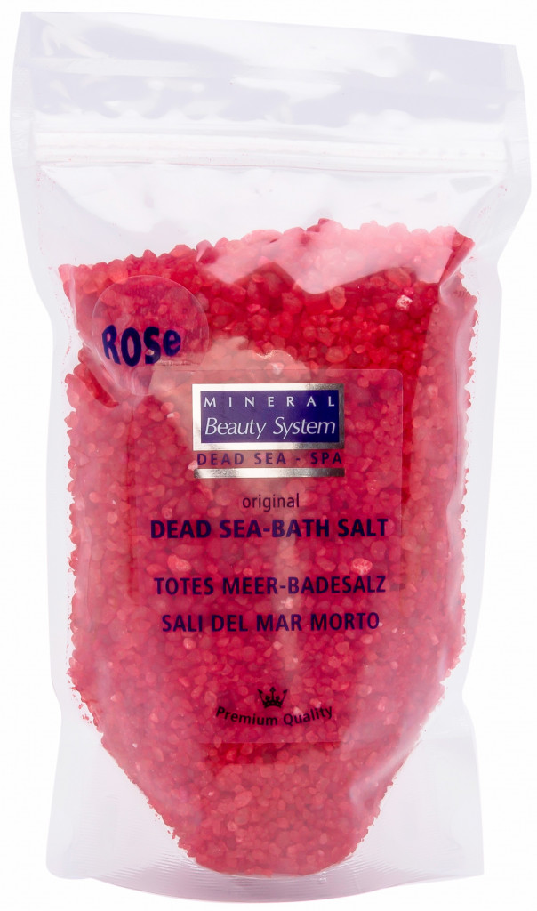 Image pro obrázek produktu Mineral Beauty RUŽA prírodná morská soľ do kúpeľa vrecko 500g