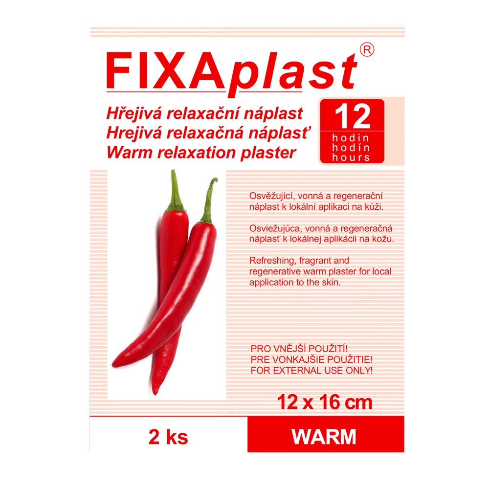 Image pro obrázek produktu Fixaplast-suché teplo kapsaicín 2ks  12x16cm