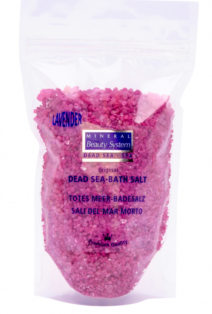 Image pro obrázek produktu Mineral Beauty LEVANDUĽA prírodná morská soľ do kúpeľa vrecko 500 g